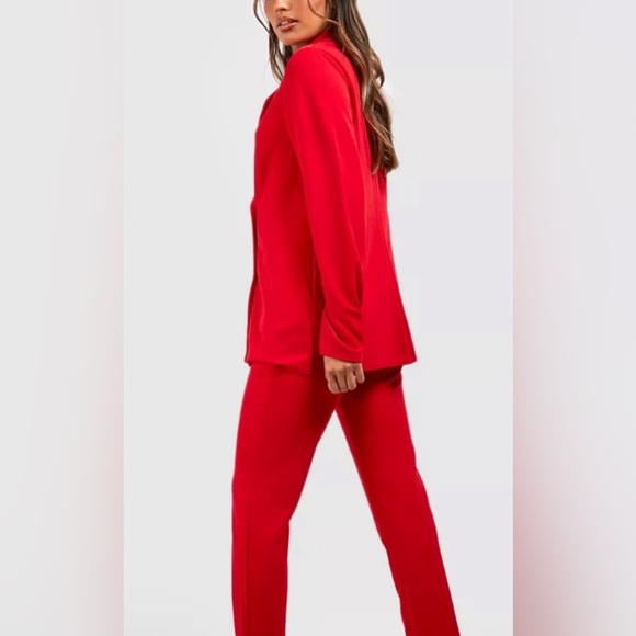 BOOHOO JERSEY KNIT DOUBLE BREASTED BLAZER - Picture 2 of 8